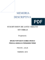 Informe de Laguna de Oxidacion San Lorenzo