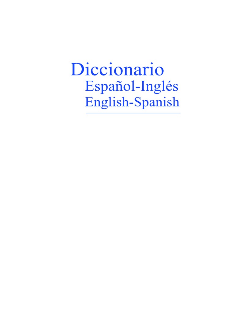 Ingles Espanol PDF PDF Plural Verbo