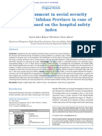 NO SIRVE. Risk Assessment in Social Security Hospitals of Isfahan Province in Case of Disasters Based On The Hospital Safety Index. Iran PDF