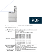 FICHE TECHNIQUE COPIEUR IR2530i