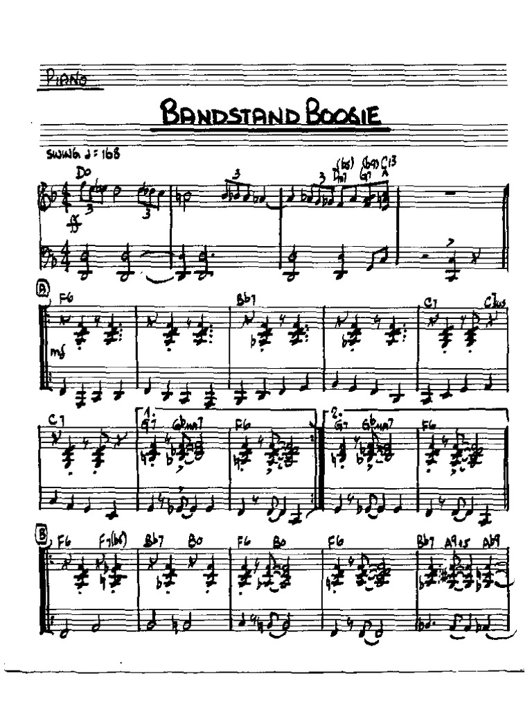 Bandstand Boogie PDF PDF