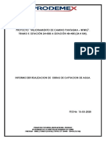 Informe de Obras de Captacion de Agua