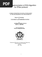 Fpga Implementation of Rc6 Algorithm For Ipsec Protocol