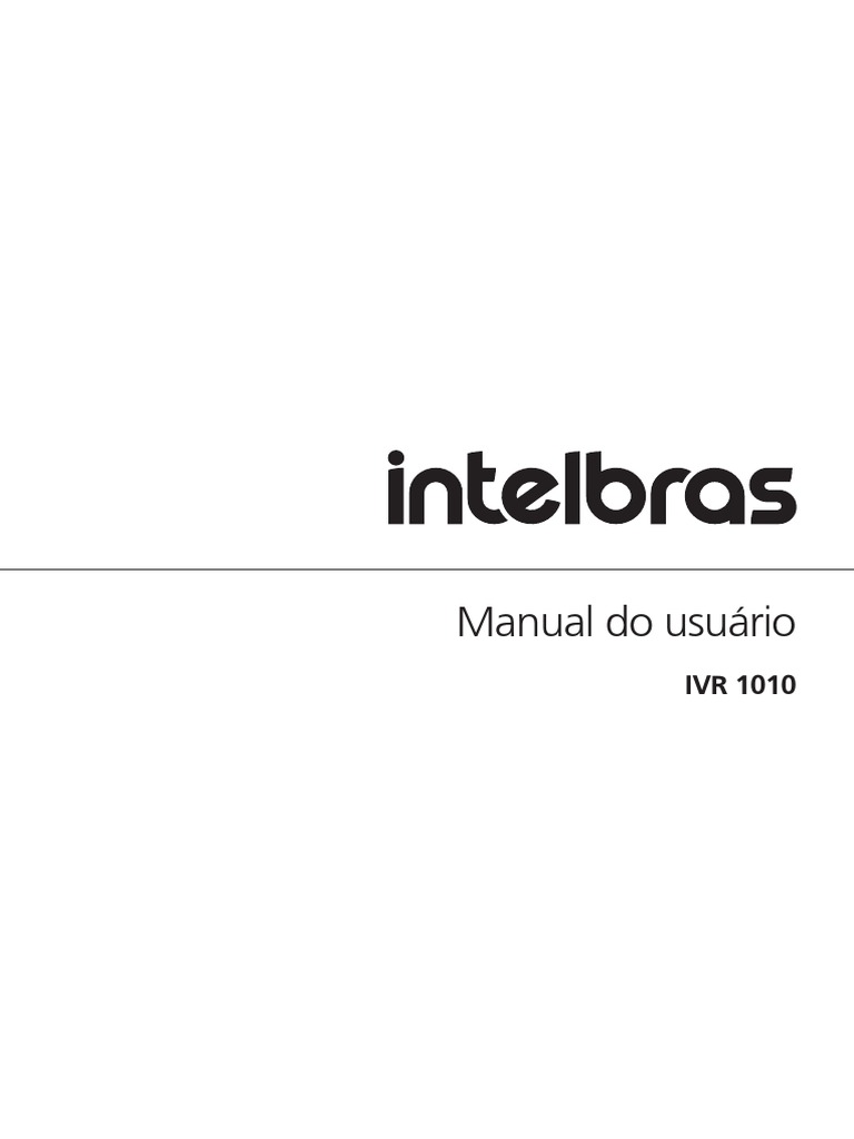 Manual Do Usuario IVR 1010 01.20 PDF | PDF | Câmera | Eletromagnetismo