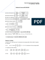 Solution exam2018 2019