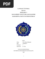 Download Laporan Tutorial Manajemen Waktu Belajar Mandiri by Dhian Bozu SN47224005 doc pdf