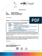 Circular 47-20 - Capacitación Brigada de Emergencias Julio - Ed Mixto Médical PH