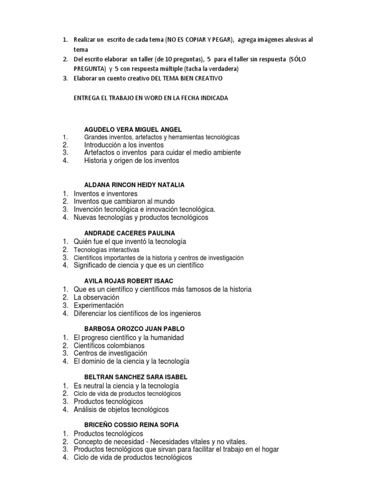 Taller de Tecnología e Informática 11 | PDF | Robot | Robótica