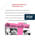 El feminicidio en el Perú