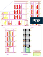 Vivienda multifamiliar y comercio planos cortes fachada