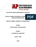 Trabajo Academico - Desarrollo Organizacional 2018