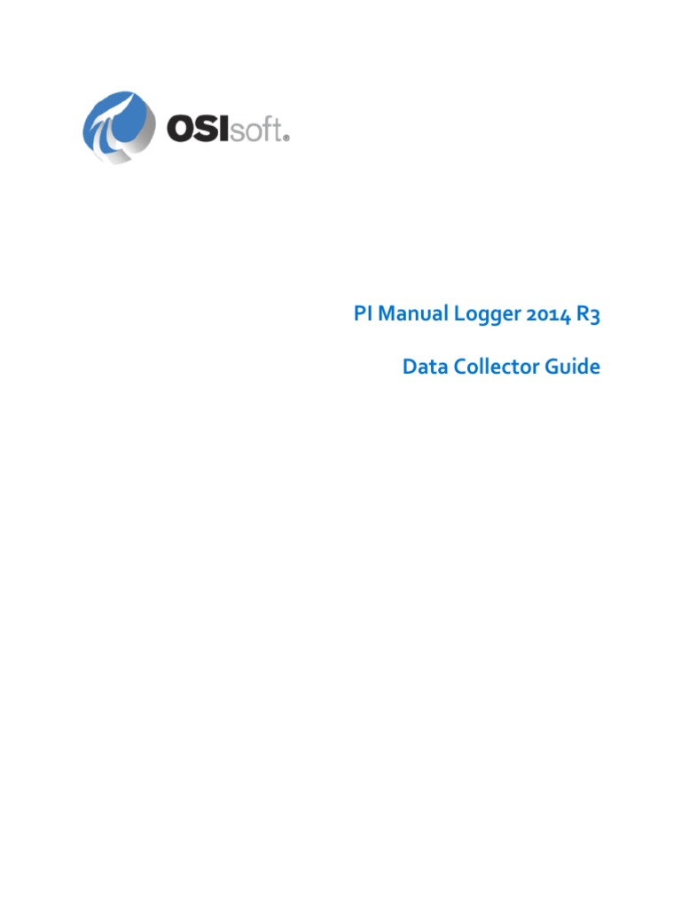 PI Manual Logger 2014 R3 Data Collector Guide | PDF | Databases | World ...