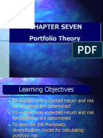 Chapter Seven Portfolio Theory