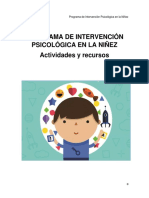 Programa de Intervención Psicológica en La Niñez PDF