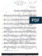 Preludio For Violin and Piano by C. Cortinas