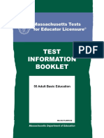 Test Information Booklet: Massachusetts Tests For Educator Licensure