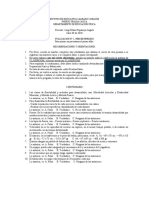 Evaluación para Quienes No Presentaron El 1° Taller, Del 3° Periodo