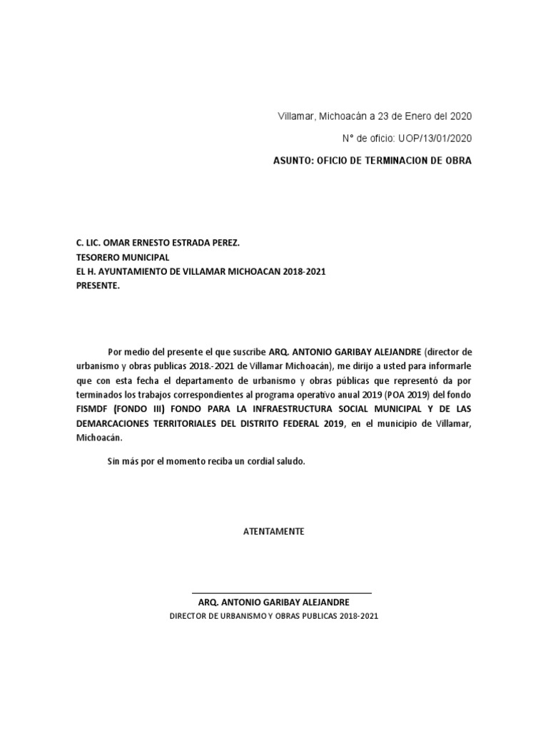 oficio-de-terminacion-de-obra-pdf