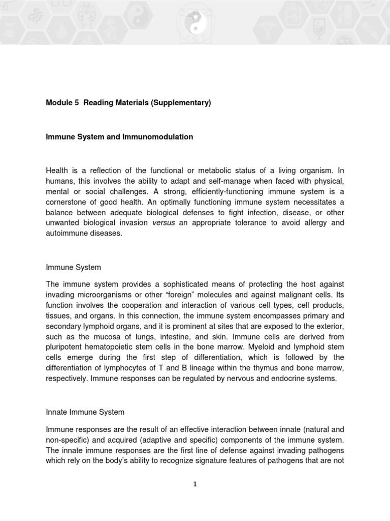 Module 5 Reading Materials (Supplementary) | PDF | Adaptive Immune ...