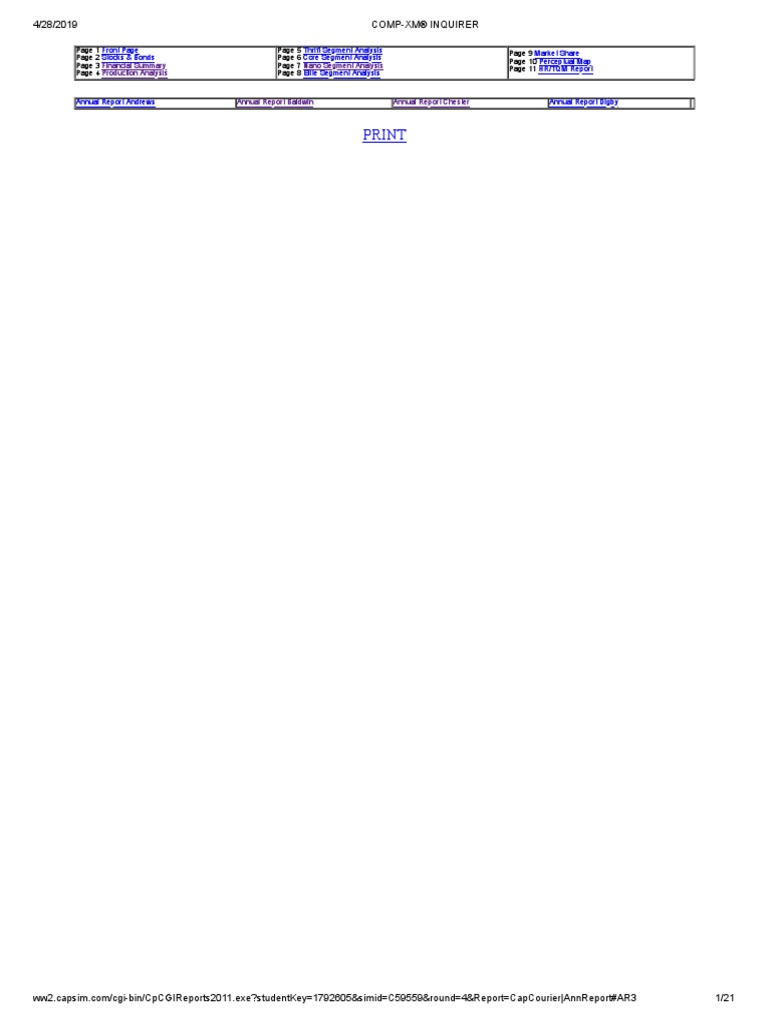 COMP-XM® INQUIRER Round 0 | PDF | Equity (Finance) | Corporations