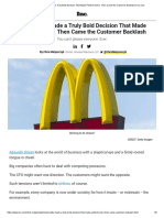 McDonald's Made A Truly Bold Decision That Made Perfect Sense. Then Came The Customer Backlash PDF