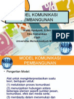 Materi 7 - Model Komunikasi Pembangunan