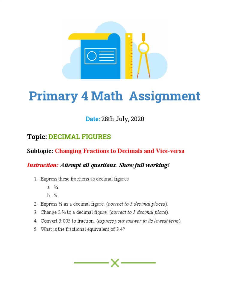 Changing Fractions To Decimals and Vice-Versa | PDF