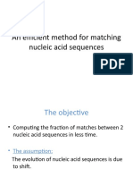 An Efficient Method For Matchng Nuclic Acid Sequences