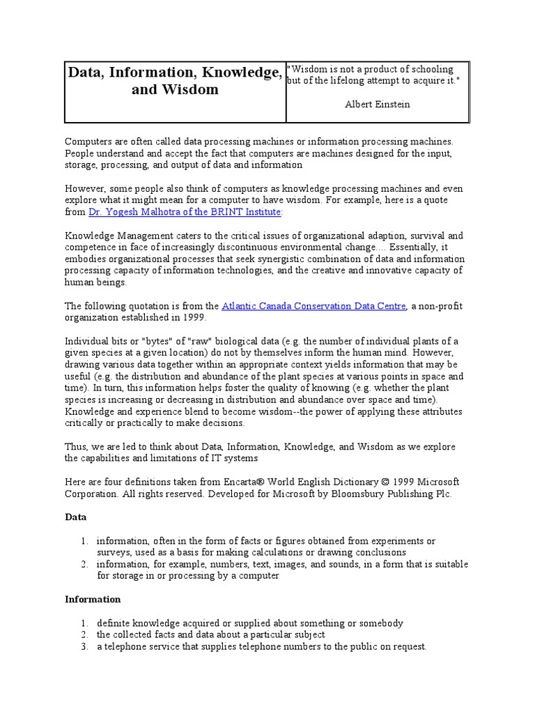 Transitioning To The Wisdom Errar | PDF | Data | Information