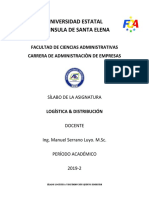 Sílabo de Logística Distribución 2019-2