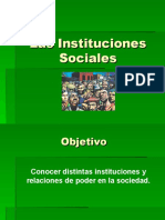 Las Instituciones Sociales