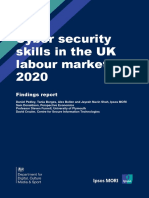 Cyber Security Skills in The UK Labour Market 2020