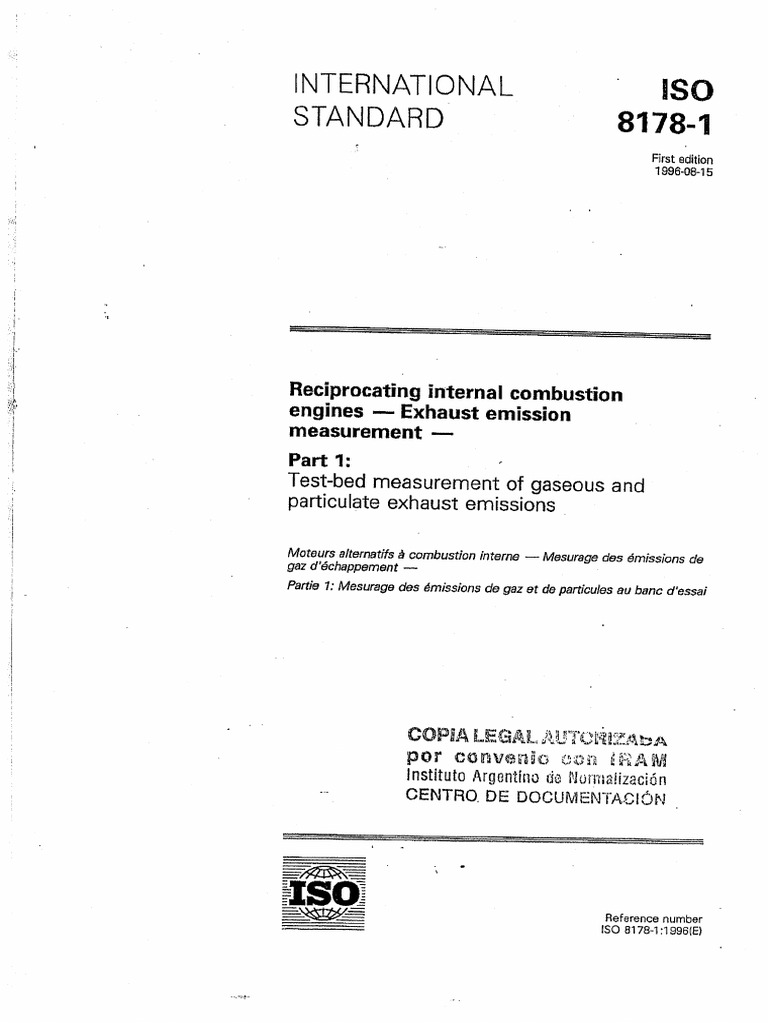 Iso 8778-1 | PDF