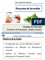 Sesión 3.5 PI - Estudio de Mercado - Pronósticos - Métodos Causales PDF