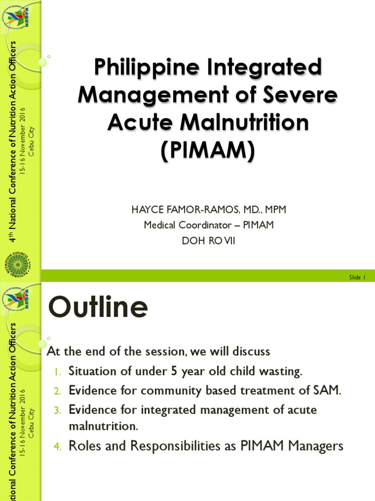 Philippine Integrated Management of Malnutrition | PDF | Malnutrition ...
