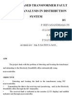 Wireless Based Transformer Fault Location Analysis in Distribution System