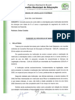 Parecer CEDUR CLN 04 2019 - Orientações Organização Educação Infantil