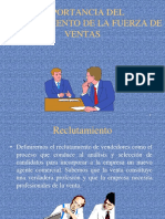 Importancia Del Reclutamiento de La Fuerza de Ventas