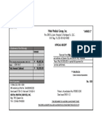 Melo Medical Receipt for 50k Services