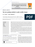 The Best Printing Methods To Print Satellite Images: The Egyptian Journal of Remote Sensing and Space Sciences
