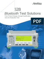 Bluetooth Test Solutions: From Product Design, Through Qualification and Into Production Test