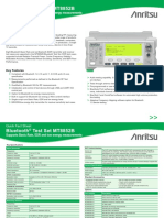 Bluetooth Test Set MT8852B: Supports Basic Rate, EDR and Low Energy Measurements