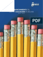 Financiamiento Del Sector Educacin en Bolivia CBDE-F. Jubileo PDF