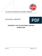 Technical Report Suitability of LED For Road Lighting in Malaysia TEEAM 20feb2012 PDF