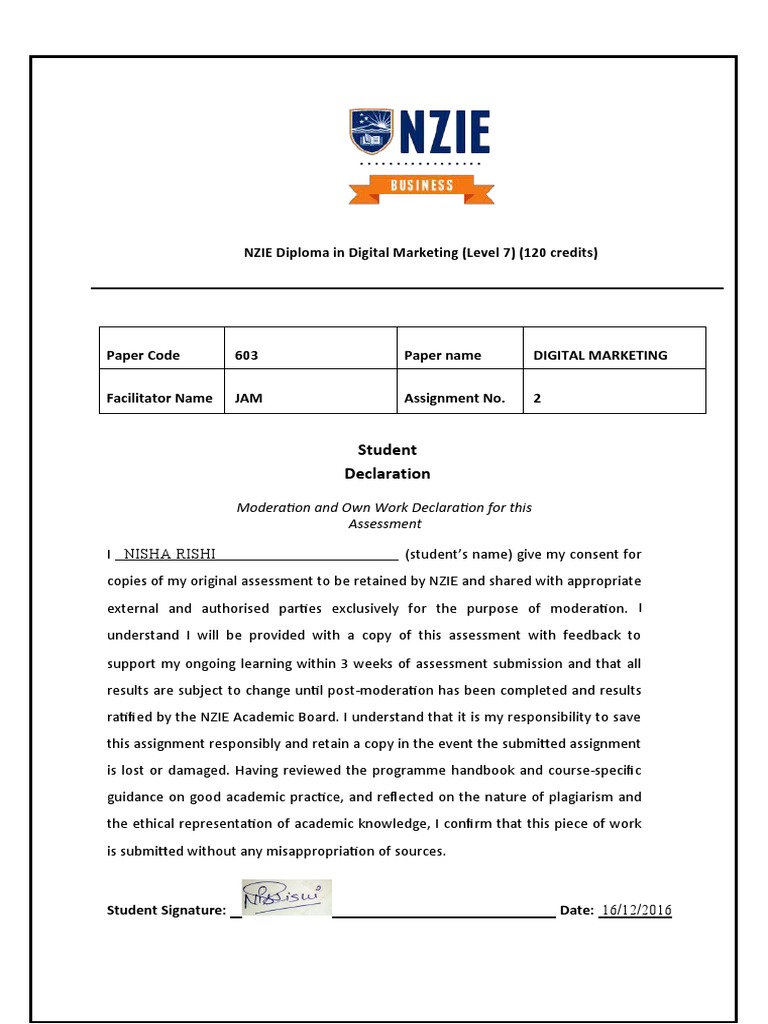 Jam Assessment 2 PDF Digital Marketing Target Audience