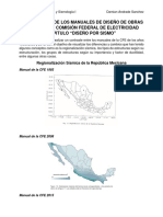 COMPARACIÓN DE LOS MANUALES DE DISEÑO DE OBRAS CIVILES DE LA COMISIÓN FEDERAL DE ELECTRICIDAD CAPITULO “DISEÑO POR SISMO”