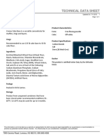 Creme Cake Base: Technical Data Sheet