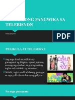 Sitwasyong Pangwika Sa Telebisyon