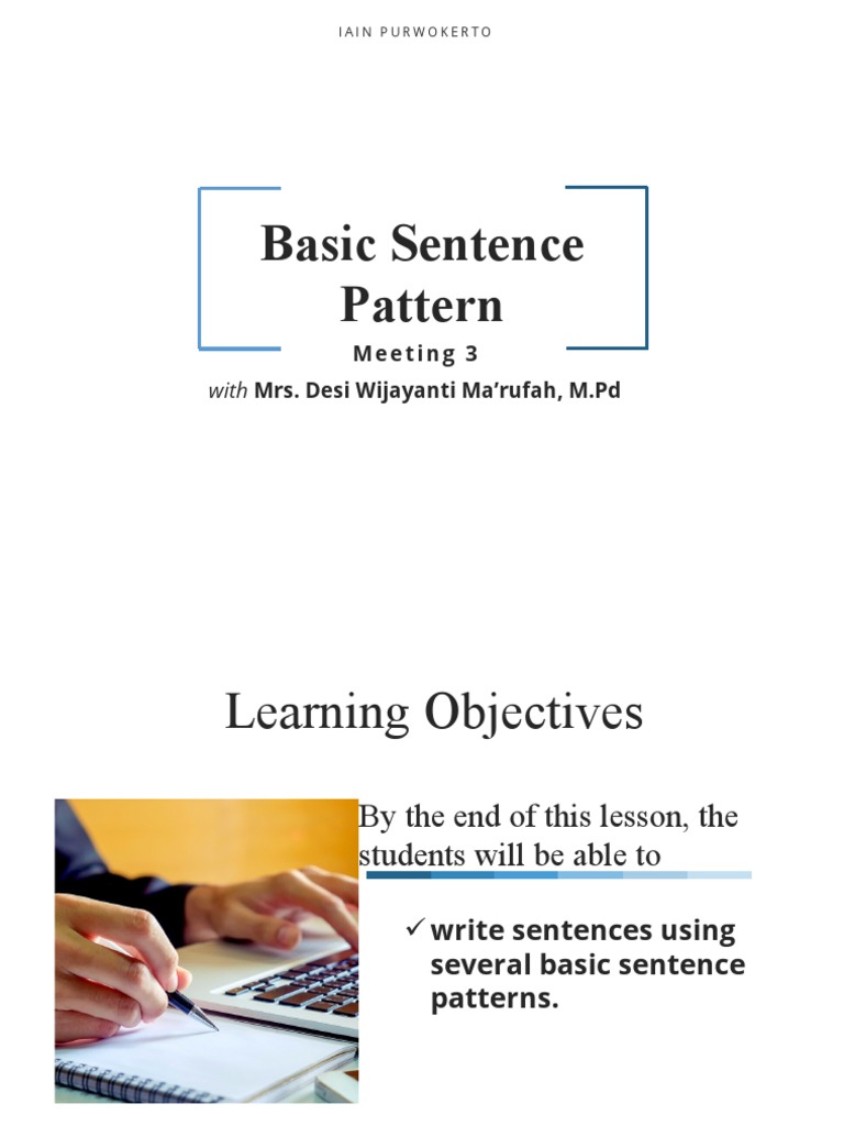 Basic Sentence Patterns Explained | PDF | Verb | Subject (Grammar)