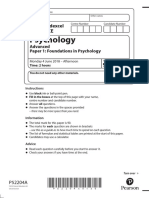 Psychology: Pearson Edexcel Level 3 GCE